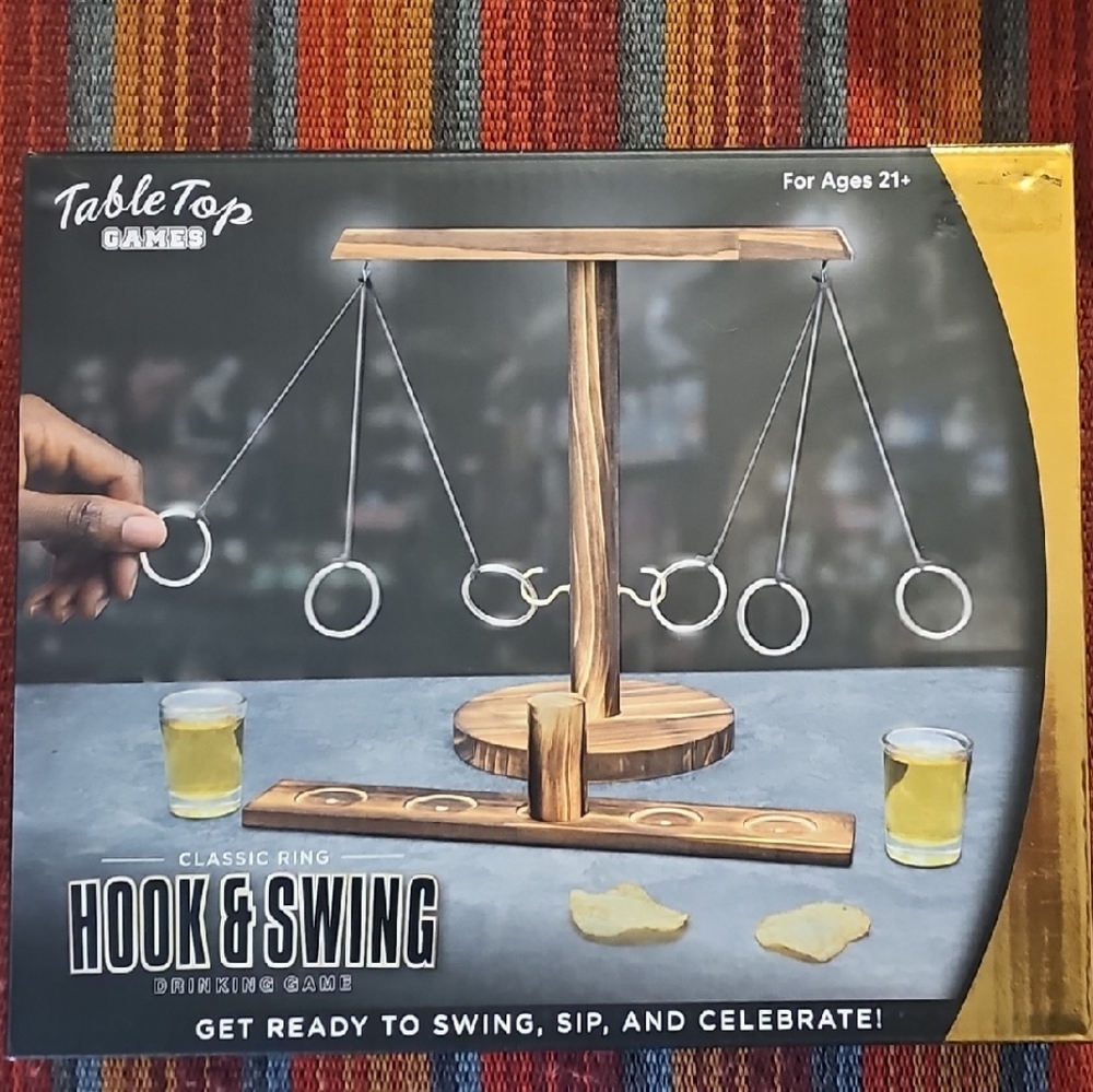 Hook & Swing Drinking Game - NEW IN BOX - NEVER OPENED